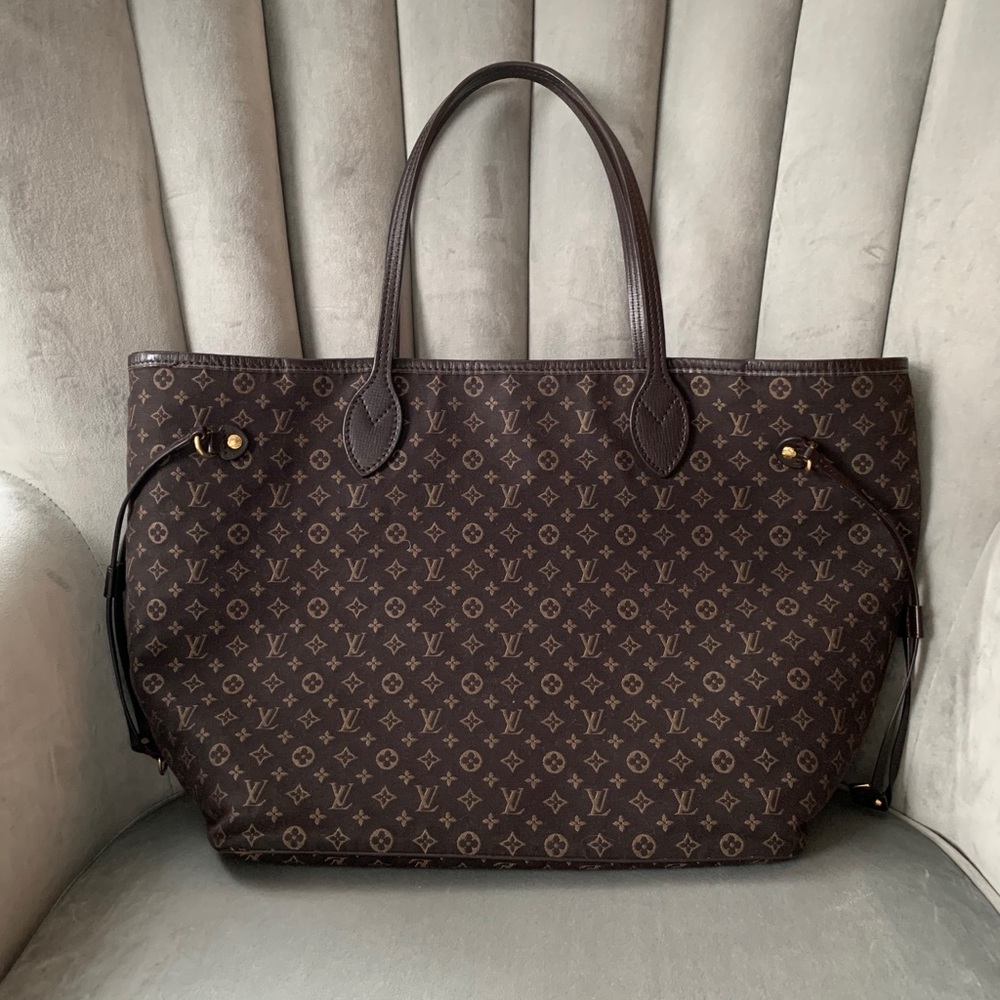 ❗️SOLD❗️ Louis Vuitton Fusain Idylle Neverfull MM - Picture 1 of 14